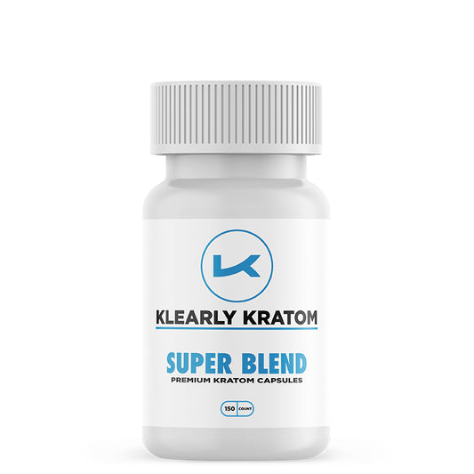 Klearly Kratom Super Blend Capsules - 150 Count Bottle
