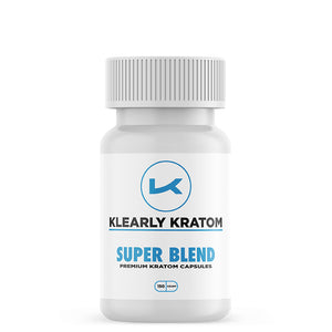 Klearly Kratom Super Blend Capsules - 150 Count Bottle