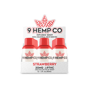 9 Hemp Co 20MG Per 2oz Shot - 12 Count Display